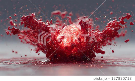 red pepper in a plastic bag 127850718