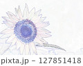 ”ひまわりの花”　イラストイメージ 127851418
