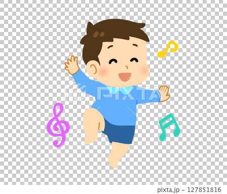 子どもの運動＿リトミック 127851816