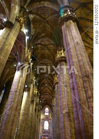 ミラノのドゥオーモの内部 127852072