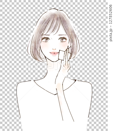 照顧皮膚發炎的婦女 127852606