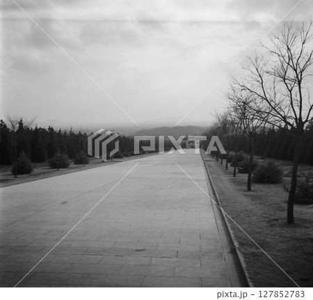 古写真 1938年 日中戦争中の中華民国 南京市 中山陵の参道 古写真 1938年 日中戦争中の中華民国 南京市 中山陵の参道 127852783