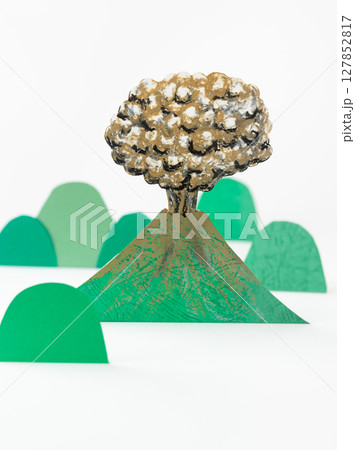 火山噴火　火山灰対策　噴火情報　降灰予報 127852817