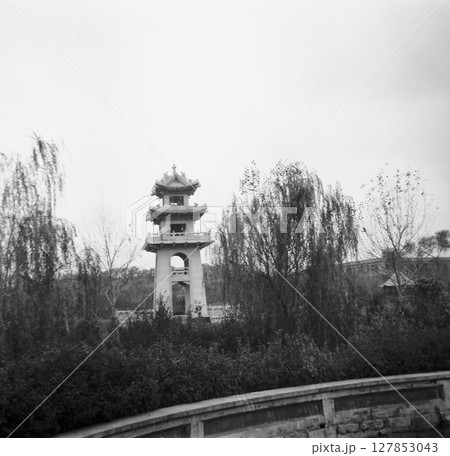 古写真 1938年 日中戦争中の中華民国 南京市 国民政府考試院の和平公園鐘楼 古写真 1938年 日中戦争中の中華民国 南京市 国民政府考試院の和平公園鐘楼 127853043