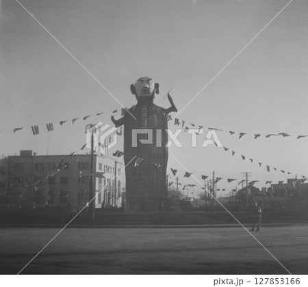 古写真　1938年10月10日　日中戦争中の中華民国　南京市　双十節（中華民国の建国記念日） 127853166