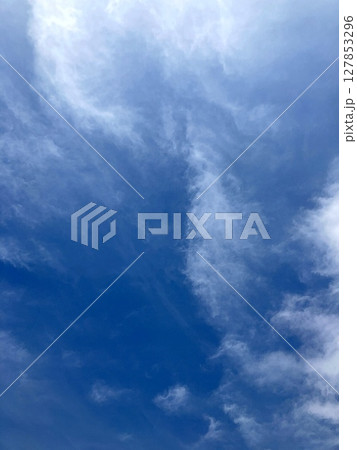 雲が広がる春の青空を見上げて 127853296