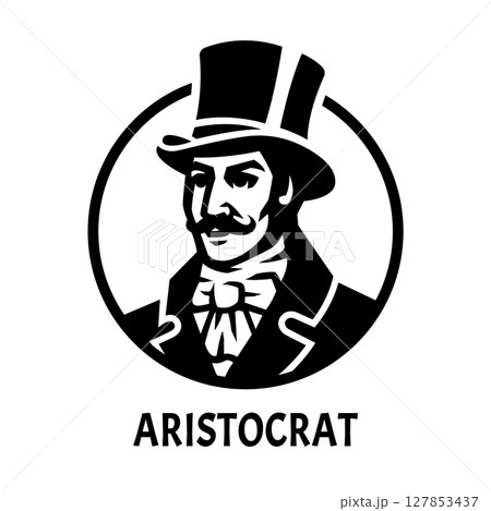 Aristocrat. A man in a coat and a top hat. Aristocrat. A man in a coat and a top hat. 127853437