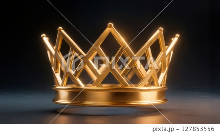 Abstract Golden Crown, Royal Authority, Leadership, and Legacy. Excellent for historical themes, governance, and symbolic power Abstract Golden Crown, Royal Authority, Leadership, and Legacy. Excellent for historical themes, governance, and symbolic power 127853556