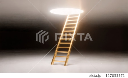 Abstract Golden Ladder to Success, Aspiration, Career Growth, and Achievement. Ideal for motivational content, business coaching, and personal development. Abstract Golden Ladder to Success, Aspiration, Career Growth, and Achievement. Ideal for motivational content, business coaching, and personal development. 127853571