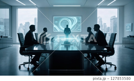 Executive Boardroom, Modern Power Dynamics, Strategic Decision Making, and Corporate Leadership. Perfect for business, management, and professional development Executive Boardroom, Modern Power Dynamics, Strategic Decision Making, and Corporate Leadership. Perfect for business, management, and professional development 127853580