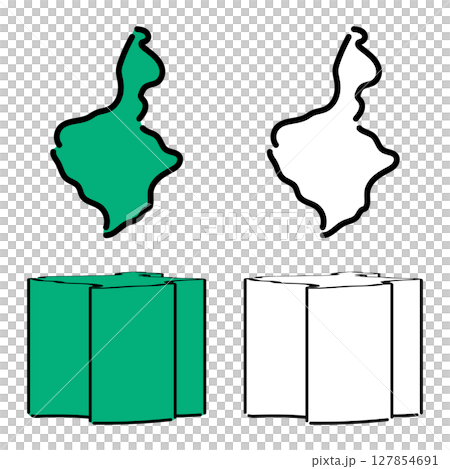 Handwritten_Azerbaijan_Bayrakan_Vector_Set_01 127854691