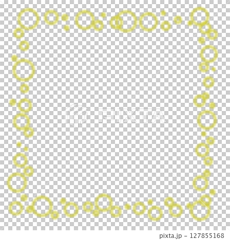 黃色圓點方形框架材料 127855168