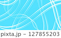 Abstract white line on blue background 127855203