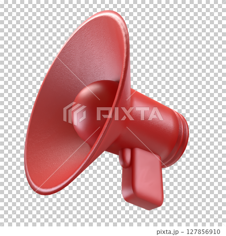 The megaphone png for Pod cast or social media 3d render. The megaphone png for Pod cast or social media 3d render. 127856910