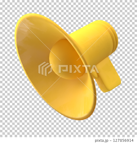 The megaphone png for Pod cast or social media 3d render. The megaphone png for Pod cast or social media 3d render. 127856914
