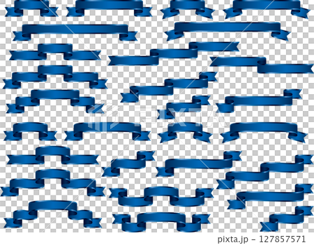 絲帶,15 藍色,滑邊 絲帶,15 藍色,滑邊 127857571