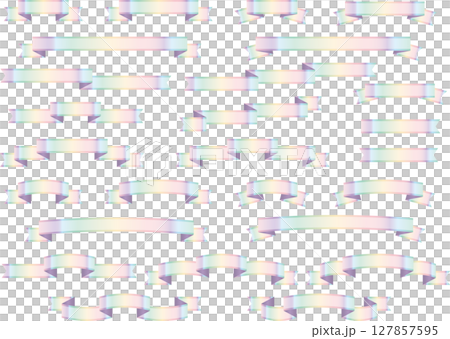 緞帶、20道彩虹、邊框 緞帶、20道彩虹、邊框 127857595