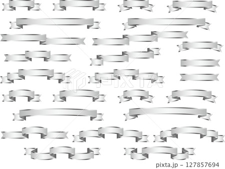リボン、2銀、縁 127857694