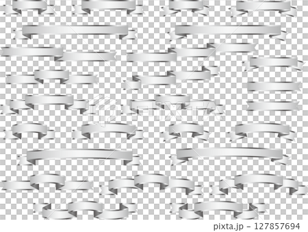 リボン、2銀、縁 127857694