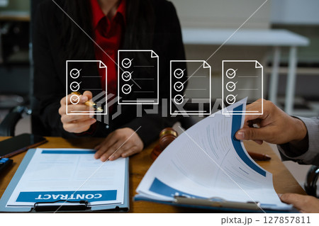 legal and corporate consultation concept focusing on law, advice, and business agreements. legal and corporate consultation concept focusing on law, advice, and business agreements. 127857811