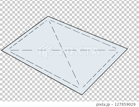 シンプルなナナメのぞうきんのイラスト シンプルなナナメのぞうきんのイラスト 127859029