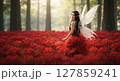 彼岸花の森に現れた妖精 127859241