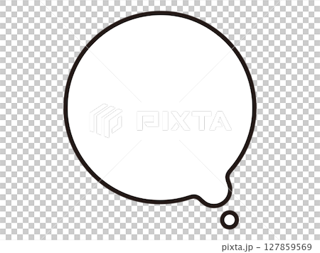 Round/loose speech bubble 127859569