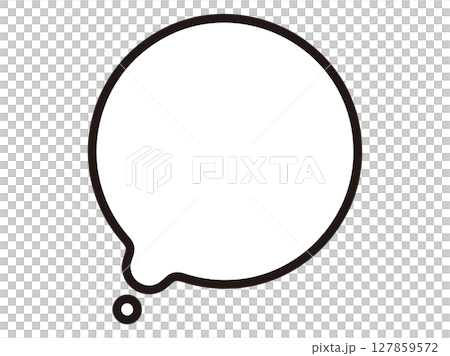 Round/loose speech bubble 127859572