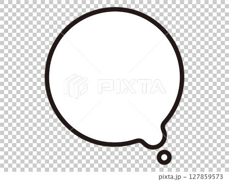 Round/loose speech bubble 127859573