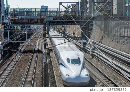 上から目線の東海道山陽新幹線N700S 上から目線の東海道山陽新幹線N700S 127859851