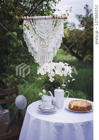 garden and tea party garden and tea party 127860352