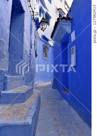 The blue city of Chefchaouen, Morocco The blue city of Chefchaouen, Morocco 127860415