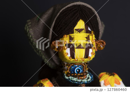 happy easter and motanka doll 127860460