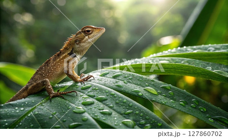 close up on a lizard 127860702