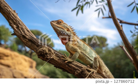 iguana on the beach iguana on the beach 127860712