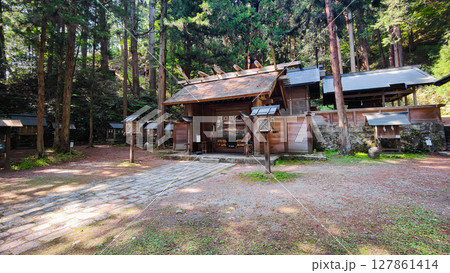 仁科神明宮:神門・拝殿 仁科神明宮:神門・拝殿 127861414