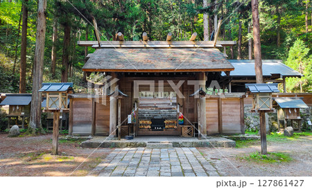 仁科神明宮:神門・拝殿 仁科神明宮:神門・拝殿 127861427