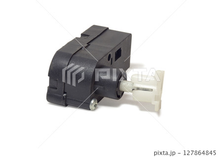 headlight leveling (adjuster electric motor), on white background, with clipping path 127864845