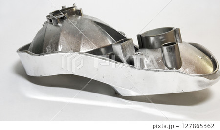 headlight reflector side view, part of reflector assembly 127865362