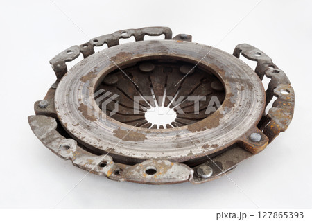 clutch pressure plate and its housing in assembly 127865393