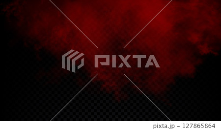 Red, scarlet, burgundy, sangria gradient colorful smoke cloud. Vector realistic magic color vibrant Red, scarlet, burgundy, sangria gradient colorful smoke cloud. Vector realistic magic color vibrant 127865864