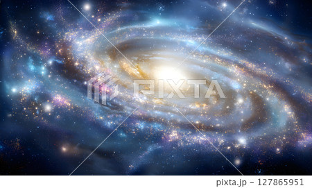 Spiral Galaxy Cosmic Nebula Space. Galactic Vortex of Light and Interstellar Clouds. Stunning Spiral Galaxy in Deep Space. Swirling Milky Way Galaxy with Bright Core. Spiral Galaxy Cosmic Nebula Space. Galactic Vortex of Light and Interstellar Clouds. Stunning Spiral Galaxy in Deep Space. Swirling Milky Way Galaxy with Bright Core. 127865951