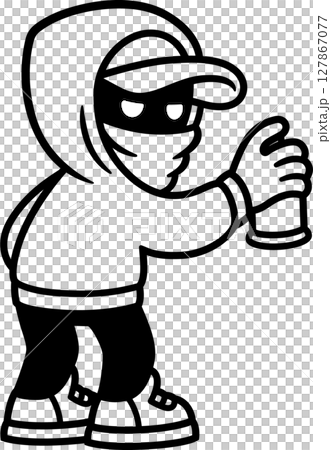 Graffiti artist character Graffiti artist character 127867077