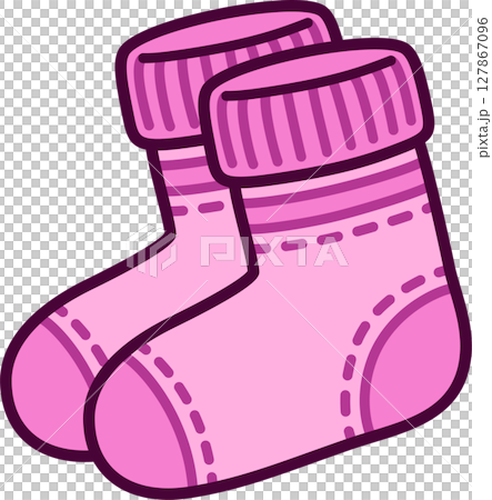 Pair of socks drawing Pair of socks drawing 127867096