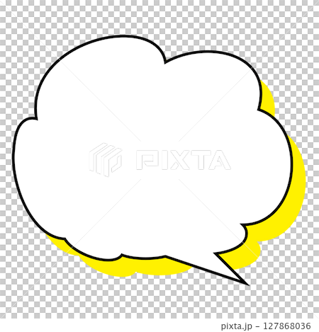 Simple speech bubble illustration - Fluffy 127868036