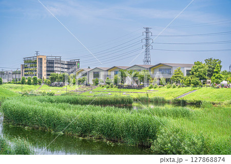 柏の葉T-SITEと柏の葉アクアテラスの風景(千葉県柏市) 柏の葉T-SITEと柏の葉アクアテラスの風景(千葉県柏市) 127868874