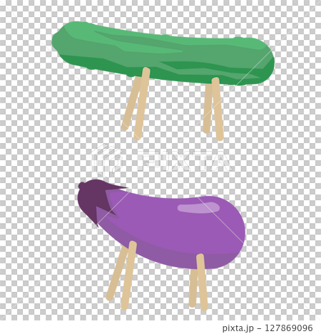 精霊馬のイラスト 127869096