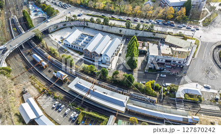 The Katoomba Train Station in the Blue Mountains in Australia 127870242