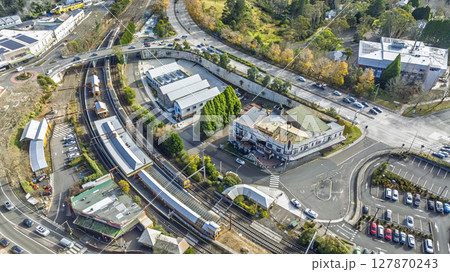 The Katoomba Train Station in the Blue Mountains in Australia 127870243