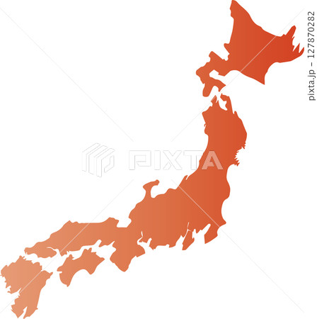 日本地図 127870282